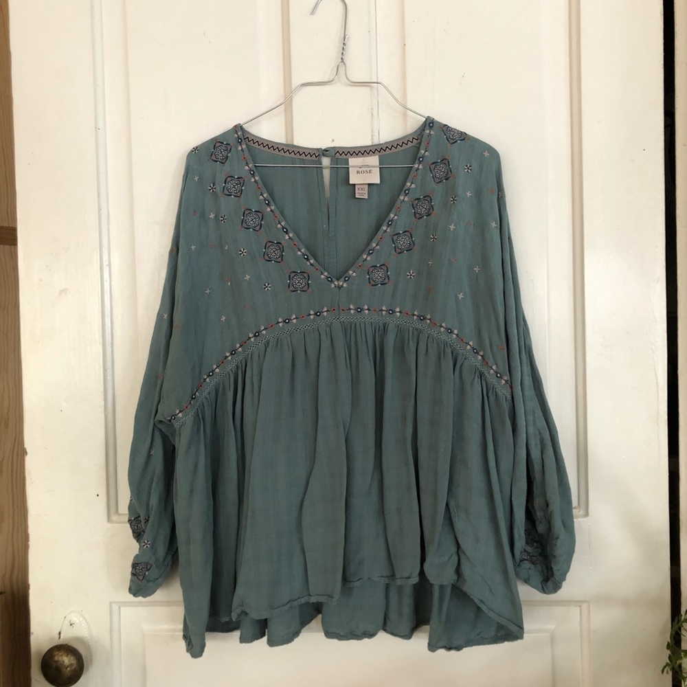 Knox Rose Embroidered Blouse